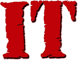 Pennywise Red Boots PNG image