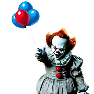 Pennywise With Balloons Png 13 PNG image