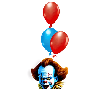 Pennywise With Balloons Png Gxy PNG image