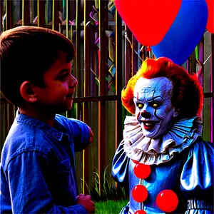 Pennywise With Kids Png Hye PNG image