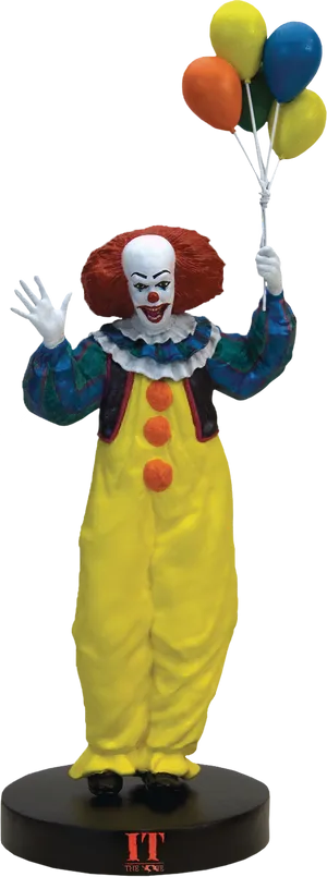 Pennywisewith Balloons Figure PNG image