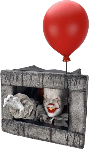 Pennywisewith Red Balloon PNG image