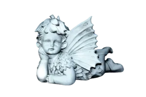 Pensive Angel Figurine PNG
