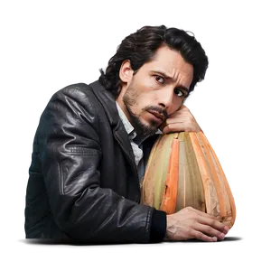 Pensive Face Image PNG Haw