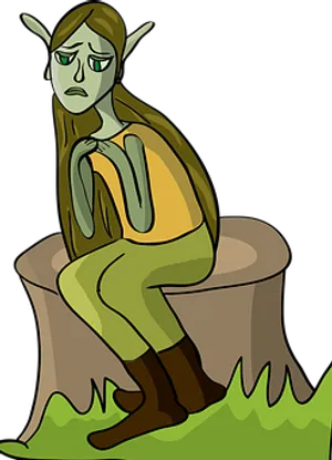 Pensive_ Goblin_ Cartoon_ Character