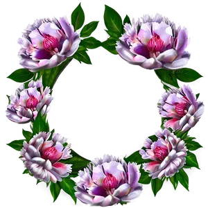 Peony Flower Frame Png 32 PNG image