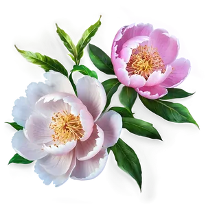 "peony Promise: Soft And Lush Flower PNG" B