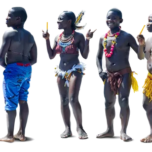 People At A Festival PNG Nyk