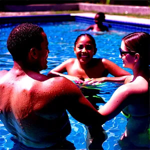 People Cooling Off In Pool Png 36 PNG image