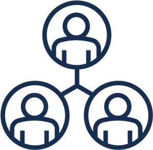 People Network Icon Graphic PNG