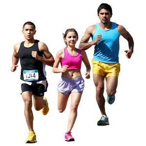 People Running PNG 37