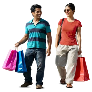 People Shopping PNG Ntw