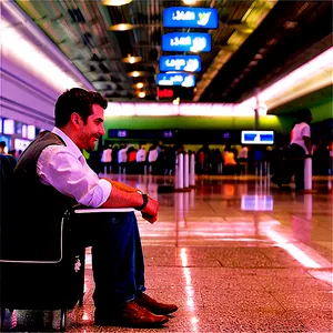 People Sitting At Airport Png Ixr68 PNG image