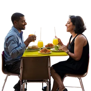 People Sitting At Table Eating Png 44 PNG image