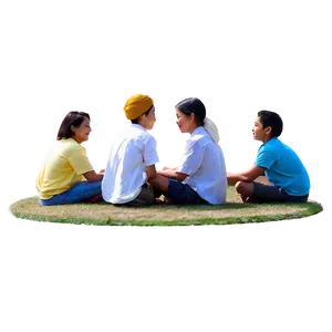 People Sitting In Circle Game Png 05252024 PNG image