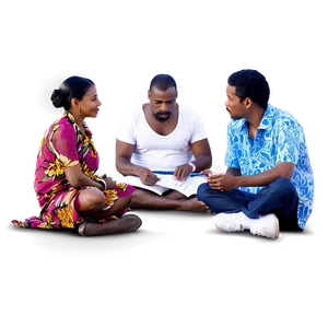 People Sitting In Circle Workshop Png 05252024 PNG image