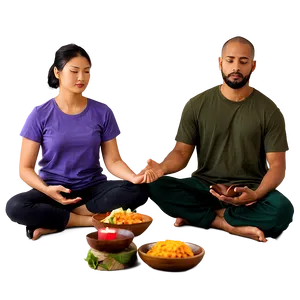 People Sitting In Meditation Pose Png Jre PNG image