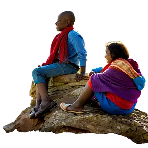 People Sitting On Mountain Top Png Cwa53 PNG image