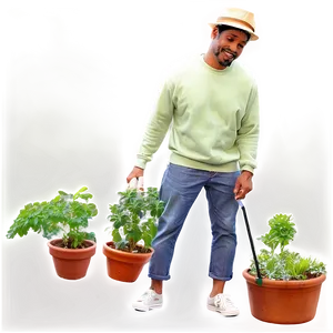 People Standing In Garden PNG 42