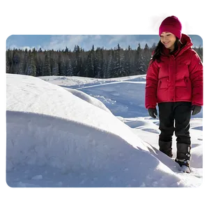 People Standing In Snow PNG 26