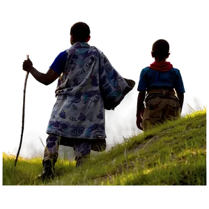 People Standing On Mountain PNG 06122024