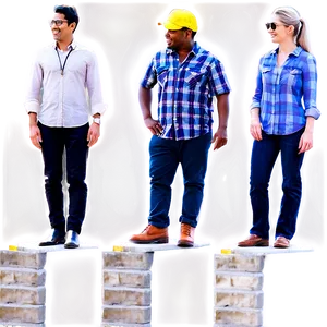 People Standing On Stairs PNG 06122024 PNG