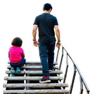 People Standing On Stairs PNG Mup27 PNG