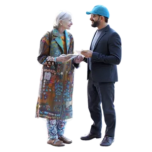 People Standing With Art PNG Did35 PNG