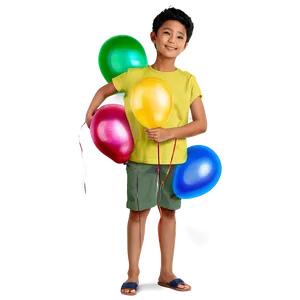 People Standing With Balloons Png 06122024 PNG image