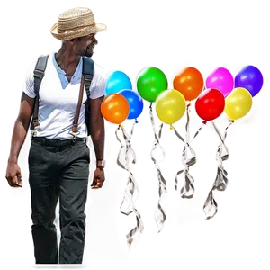 People Standing With Balloons Png Ywp55 PNG image