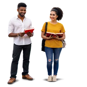 People Standing With Books PNG Ubi96 PNG