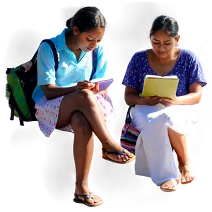 People Studying PNG 38