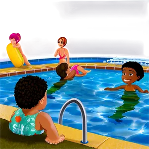 People Swimming In Pool Png 06262024 PNG image