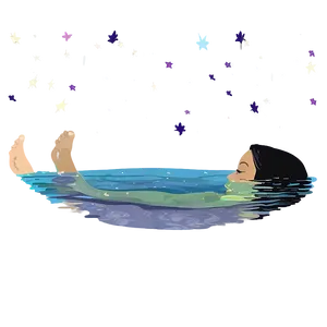 People Swimming Under Stars Png 06262024 PNG image