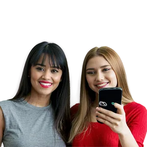 People Taking Selfies PNG 04292024