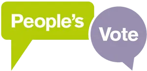 Peoples Vote Speech Bubbles PNG image