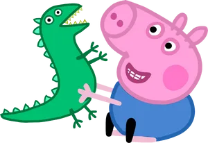 Peppa_ Pig_and_ George's_ Dinosaur_ Friends PNG