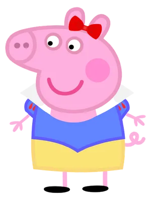 Peppa Pig Cartoon Character PNG image