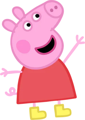 Peppa Pig Cartoon Character PNG image