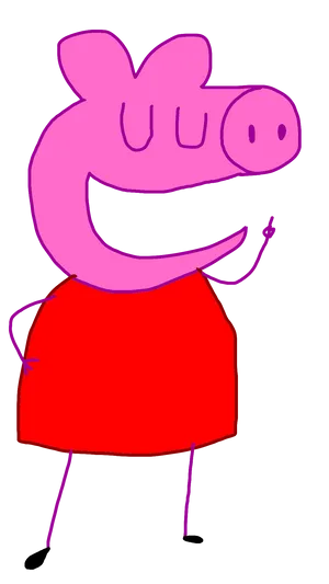 Peppa Pig Cartoon Character Illustration