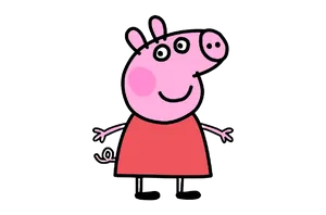 Peppa Pig Cartoon Character PNG image