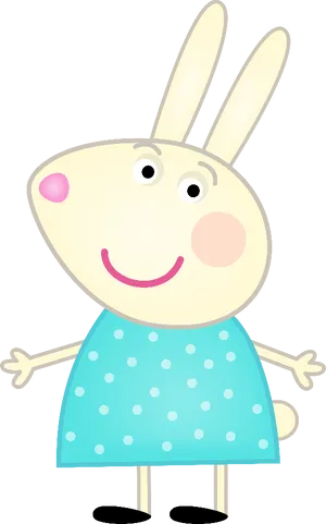 Peppa Pig Character Rebecca Rabbit PNG