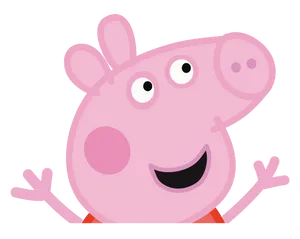 Peppa Pig Cheerful Character Illustration