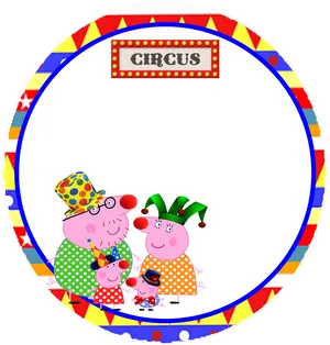 Peppa Pig Circus Family Frame
