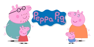 Peppa Pig Family Illustration PNG