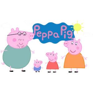 Peppa Pig Family Illustration