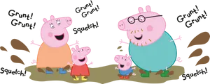 Peppa_ Pig_ Family_ Muddy_ Adventure PNG