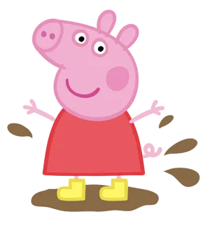 Peppa Pig Jumpingin Muddy Puddles