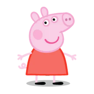 Peppa Pig Standing Smile PNG image