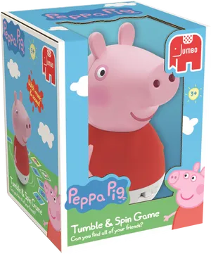 Peppa Pig Tumbleand Spin Game Box PNG image